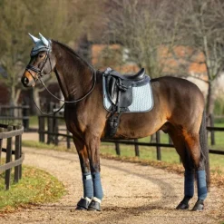 Dressage|Tapis De Selle*LeMieux - Tapis de dressage Square en suédine glacier Bleu