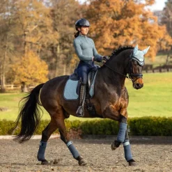 Dressage|Tapis De Selle*LeMieux - Tapis de dressage Square en suédine glacier Bleu