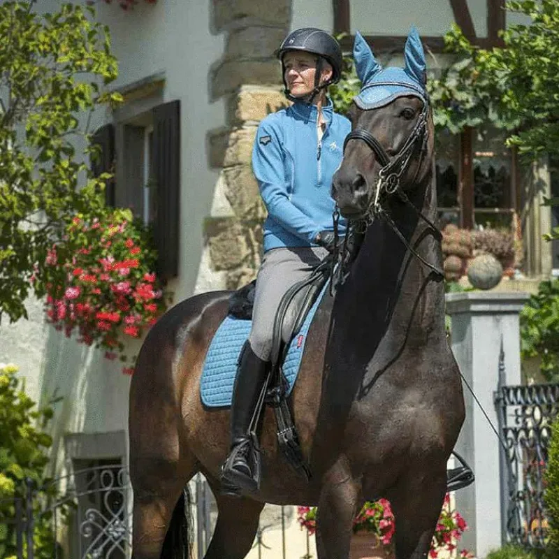 Hot - Tapis de dressage Suede Square Ice Blue Tapis De Dressage|Tapis De Selle