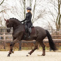 Dressage|Tapis De Dressage*LeMieux - Tapis de dressage Crystal Suede Square Marron