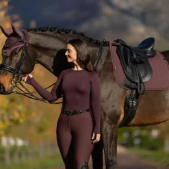 Discount - Tapis de dressage Square Essence damson Dressage|Tapis De Dressage