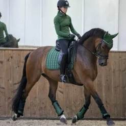 Best - Tapis de dressage Loire Classic Square Hunter Green Tapis De Dressage|Tapis De Selle