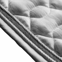 Tapis De Selle Poneys|Tapis De Selle*LeMieux - Tapis de selle Crystal Suede Close Contact Square Blanc