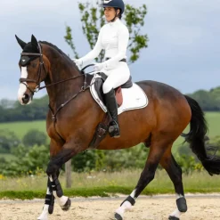 Tapis De Selle Poneys|Tapis Cso/ Mixtes*LeMieux - Tapis de selle Loire Close Contact Square Blanc