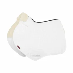 Tapis De Selle Poneys|Tapis Cso/ Mixtes*LeMieux - Tapis de selle Merino + Close Contact Square / naturel Blanc