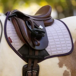 - Tapis de selle Square en suédine lilac Tapis De Selle Poneys|Tapis De Selle