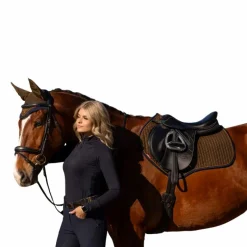 Tapis De Selle|Tapis Cso/ Mixtes*LeMieux - Tapis de selle Square en suédine Alpine kaki/ marron Vert