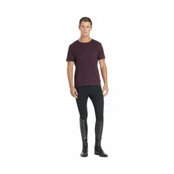 T-Shirts Et Baselayers|T-Shirts Et Baselayers*LeMieux - T-shirt manches courtes homme damson Bordeaux