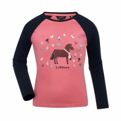 T-Shirts Et Baselayers*LeMieux - T-shirt manches longues enfant Chancer Mini Jamie cranberry Rose
