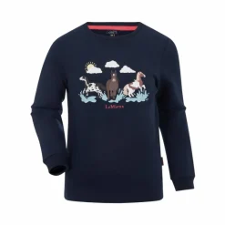 T-Shirts Et Baselayers*LeMieux - T-shirt manches longues enfant Mini Poppy Marine