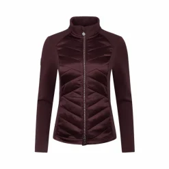 Blousons Et Manteaux*LeMieux - Veste matelassée zip intégral femme Dynamique damson Bordeaux