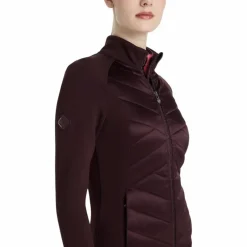 Blousons Et Manteaux*LeMieux - Veste matelassée zip intégral femme Dynamique damson Bordeaux