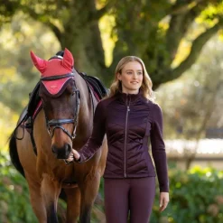 Blousons Et Manteaux*LeMieux - Veste matelassée zip intégral femme Dynamique damson Bordeaux