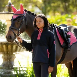 Pulls Et Gilets*LeMieux - Veste polaire enfant Young rider Tammy Teddy Marine