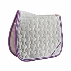 Tapis Cso/ Mixtes|Tapis De Selle*Les poneys de Zoé - Tapis de selle #Ponyboom perle/ violet Gris