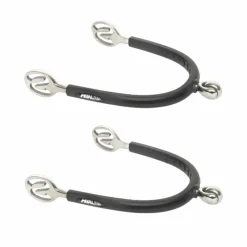 Éperons À Molettes*Metalab - Eperons Vertical Soft gainé caoutchouc 30mm Gris