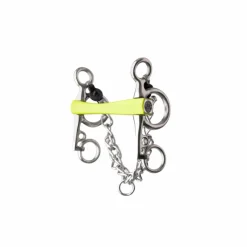 Best - Mors Pelham Flexi Soft droit branches courtes vert Mors Pelham