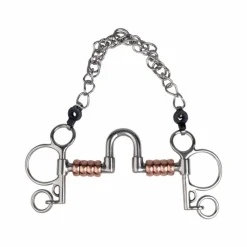 Mors Pelham*Metalab - Mors pelham passage de langue rouleaux en cuivre