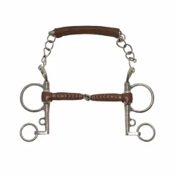 Sale - Mors Pelham Pinchless cuir branches longues Mors Pelham