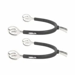 Éperons Prince De Galles*Metalab - Éperons Prince de Galles inox grainés caoutchouc Noir