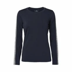 T-Shirts Et Baselayers*Mountain Horse - T-shirt manches longues femme Active Stripe Marine