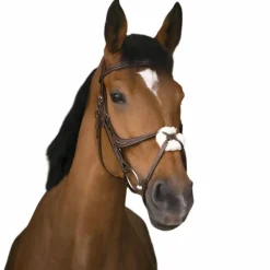 Cso|Bridons*Norton - Bridon muserolle croisée Havane