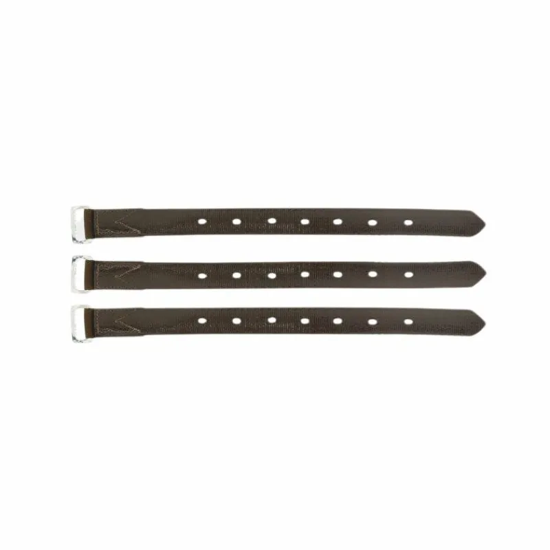 Clearance - Contre-sanglons selle close Rexine Evol brun x3 Accessoires De Selles