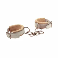 Sale - Entraves cuir chrome et feutre Entraves