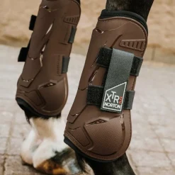 Guêtres Ouvertes Poneys|Guêtres Ouvertes*Norton - Guêtres ouvertes XTR Flex Velcro Marron