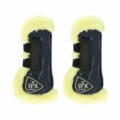 Cso|Guêtres Ouvertes Poneys*Norton - Guêtres XTR mouton synthétique marine x2