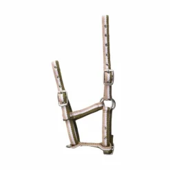 Outlet - Licol poulain réglable kaki/ blanc/ Élevage|Licols Foals