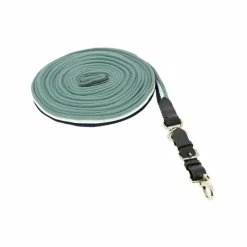 Discount - Longe de travail matelassée/cuir bleu/ Éthologie|Longes De Travail