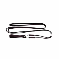 Online - Rênes allemande cuir/corde noir Rênes Allemandes