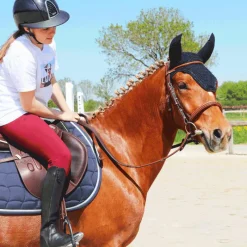 New - Bonnet à strass marine Bonnets Pour Chevaux|Cso