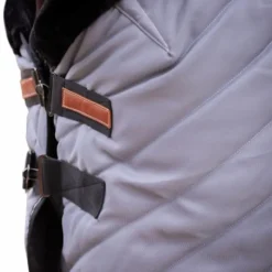 Couvertures Poneys|Couvertures Et Chemises*Paddock Sports - Couverture d'écurie Diagonal / noir 200g Gris