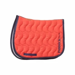 Tapis Cso/ Mixtes|Tapis De Selle*Paddock Sports - Tapis de selle Wavy / marine Orange