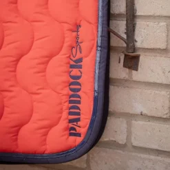 Tapis Cso/ Mixtes|Tapis De Selle*Paddock Sports - Tapis de selle Wavy / marine Orange