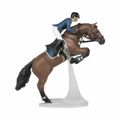 Sale - Cheval de saut d'obstacle et son cavalier Figurines Papo