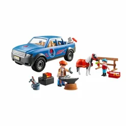 Discount - Maréchal-ferrant et véhicule Playmobil