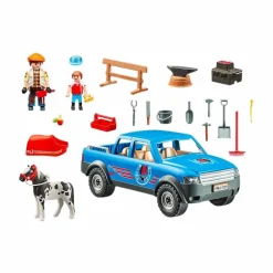 Discount - Maréchal-ferrant et véhicule Playmobil