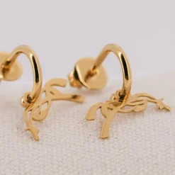 Bijoux/ Montres/ Lunettes*Pénélope - Boucles d'oreilles créoles Léonie Doré