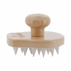 Accessoires De Massages*Pénélope - Brosse massante bois/ Blanc