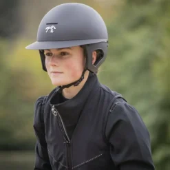 Discount - Casque d'équitation visière polo mat X Freejump Casques D'Équitation À Visière Polo|Casques D'Équitation