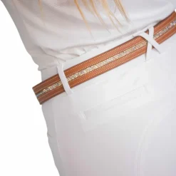 Ceintures*Pénélope - Ceinture signature Strass cognac Marron