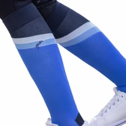 Chaussettes D'Équitation*Pénélope - Chaussettes d'équitation Fun et blanc (x2) Bleu