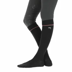 Hot - Chaussettes luxe noir (x2) Chaussettes D'Équitation