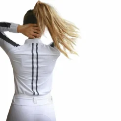 - Chemise manches longues de concours Showshirt blanc/ noir Enfant Polos Et Chemises|Polos Et Chemises