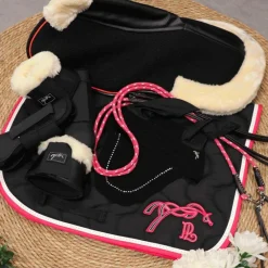 Horseball|Concours Complet D'Equitation*Pénélope - Cloches confort mouton pour chevaux Noir