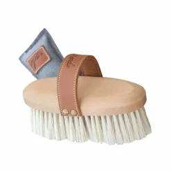 Brosses Douces*Pénélope - Grande brosse douce sangle cuir Beige