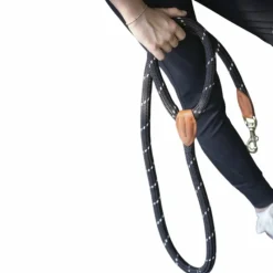 Laisses*Pénélope - Laisse pour chien Billie / cuir Noir